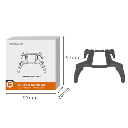 Sunnylife LG380 Heightening Spider Tripod Folding Drop Protection Bracket For DJI Mini 2 / SE(Dual -color) - Other by Sunnylife | Online Shopping South Africa | PMC Jewellery | Buy Now Pay Later Mobicred