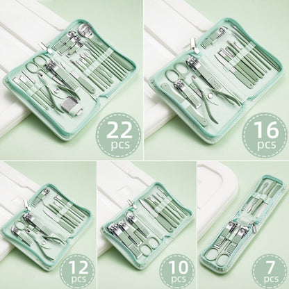 Stainless Steel Nail Clipper Nail Art Tool Set, Color: 7 PCS/Set (Green) - Nail Clipper by PMC Jewellery | Online Shopping South Africa | PMC Jewellery | Buy Now Pay Later Mobicred