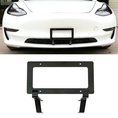 Punch-free Front License Plate Holder American License Plate Bracket(For Tesla Model 3) - License Plate Covers & Frames by PMC Jewellery | Online Shopping South Africa | PMC Jewellery | Buy Now Pay Later Mobicred