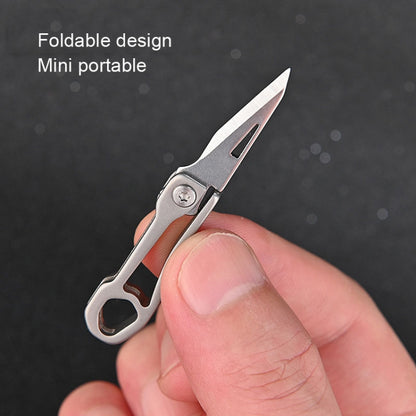 Titanium Alloy Mini Folding Knife Express Knife EDC Keychain Pendant - Burin &Cutting Knife by PMC Jewellery | Online Shopping South Africa | PMC Jewellery