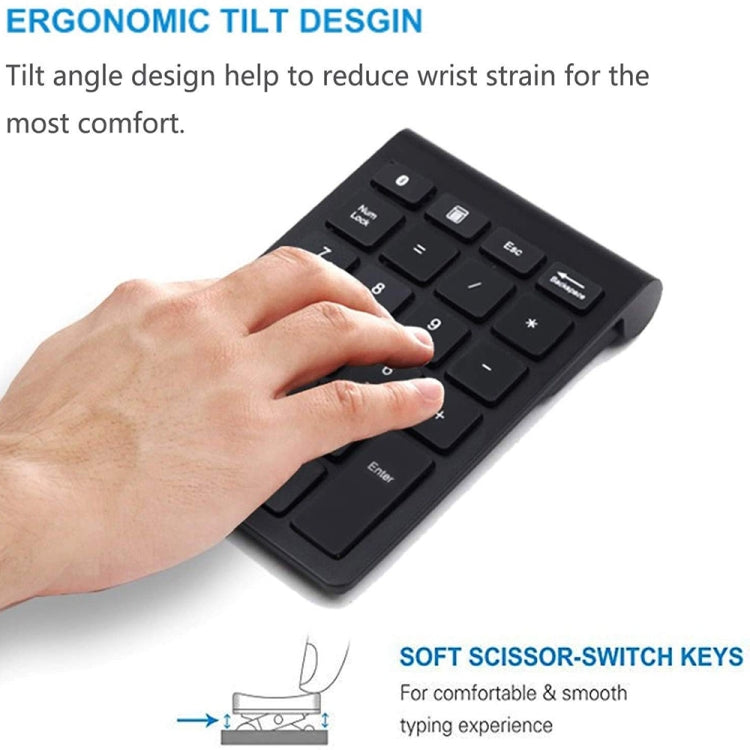 BT304 22 Keys Laptop Mini Wireless Keyboard, Spec: Bluetooth (Gray) - Wireless Keyboard by PMC Jewellery | Online Shopping South Africa | PMC Jewellery | Buy Now Pay Later Mobicred