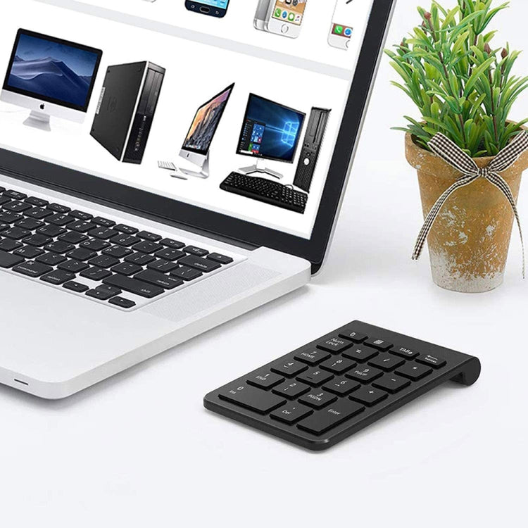 BT304 22 Keys Laptop Mini Wireless Keyboard, Spec: 2.4G (Silver Black) - Wireless Keyboard by PMC Jewellery | Online Shopping South Africa | PMC Jewellery | Buy Now Pay Later Mobicred