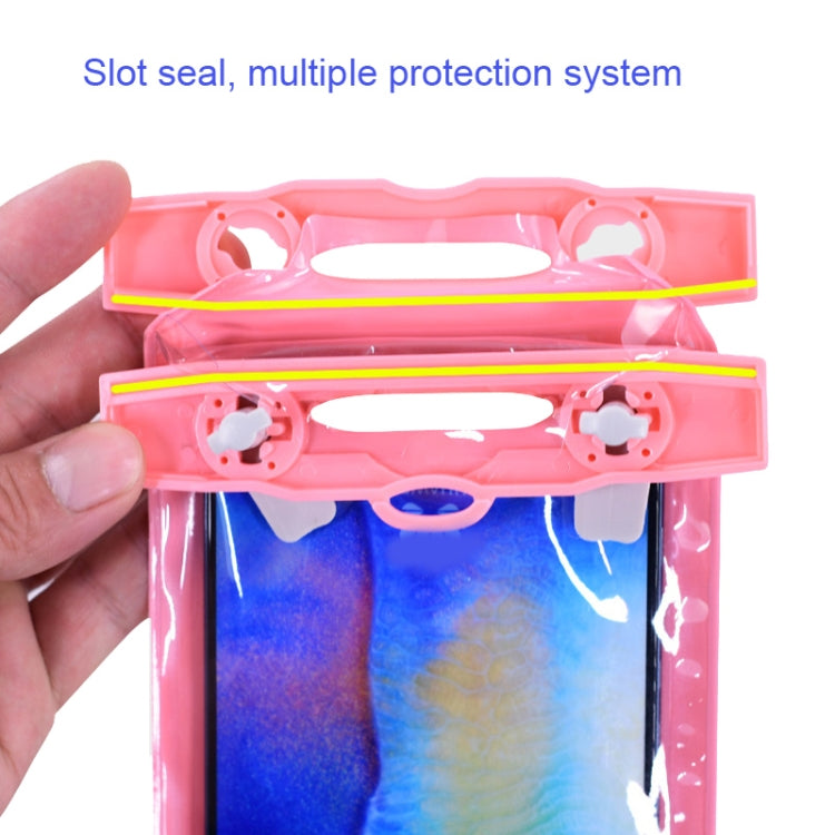 Tteoobl Diving Phone Waterproof Bag Can Be Hung Neck Or Tied Arm, Size: Large(Pink) - Waterproof Bag by Tteoobl | Online Shopping South Africa | PMC Jewellery | Buy Now Pay Later Mobicred