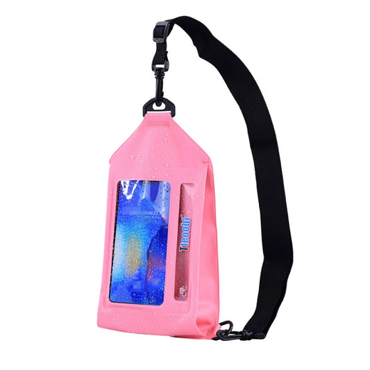 Tteoobl Swimming Waterproof Crossbody Phone Bag Touch Screen Chest Bag,Style:  Zipper Model(Pink) - Waterproof Bags by Tteoobl | Online Shopping South Africa | PMC Jewellery | Buy Now Pay Later Mobicred