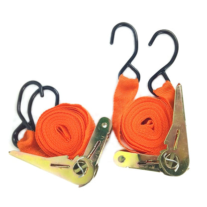 4PCS 15 Inch Tensioner Ratchet Strap Car Ratchet Thread Tensioner(Orange) - Towing Bars by PMC Jewellery | Online Shopping South Africa | PMC Jewellery | Buy Now Pay Later Mobicred