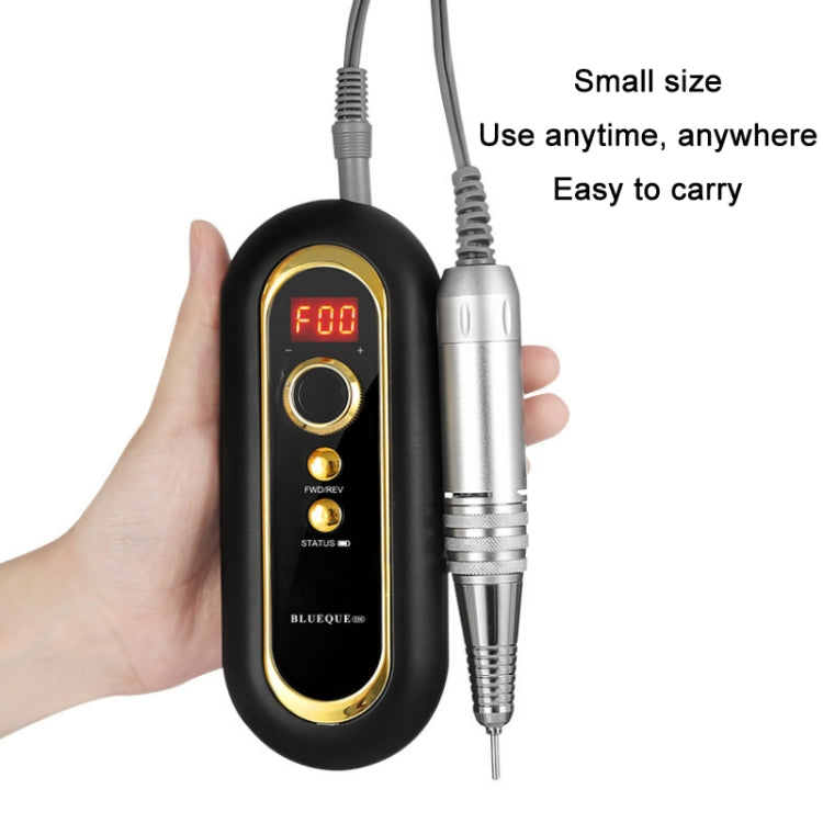 BLUEQUE Plug-in Portable Nail Art Carbon Brush Grinder, Specification: EU Plug (Black) - Grinding Tools & Accessories by PMC TechLife | Online Shopping South Africa | PMC TechLife | Buy Now Pay Later Mobicred