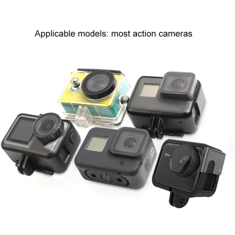 TUYU Motorcycle Helmet Chin Action Camera Mobile Phone Mounting Bracket Black Bracket+Mobile Phone Clip - Helmet Mount by TUYU | Online Shopping South Africa | PMC TechLife | Buy Now Pay Later Mobicred