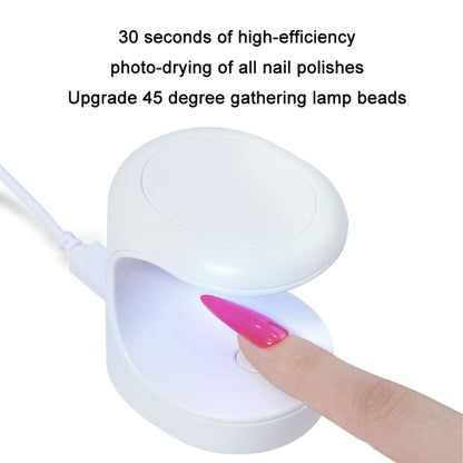 USB Mini Nail Phototherapy Lamp Nail Polish Baking Lamp, Color: Pink - Nail Dryers by PMC Jewellery | Online Shopping South Africa | PMC Jewellery | Buy Now Pay Later Mobicred