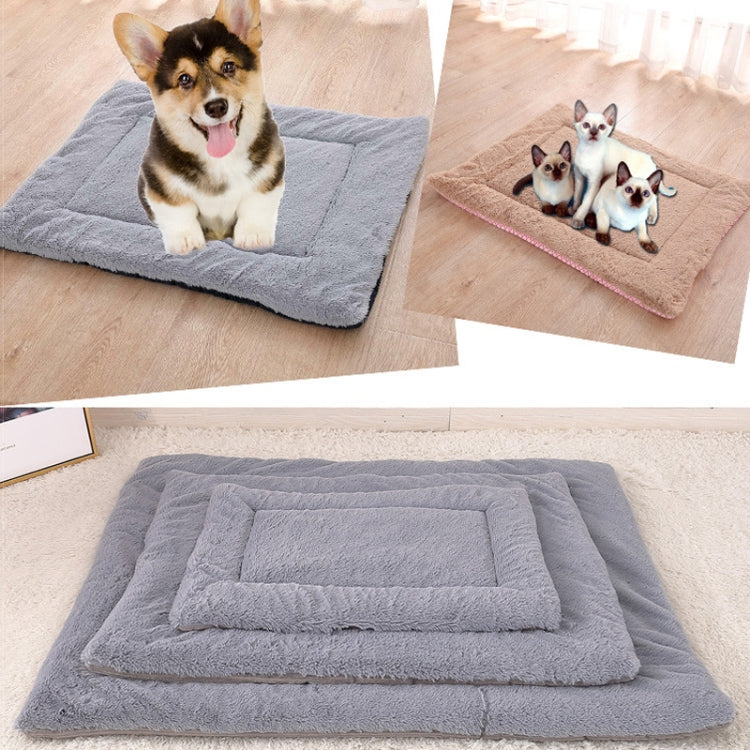 Double Sided Pet Mat Four Seasons Warm Dog Blanket,Size: L(Short Plush Pink) - free shipping - PMC TechLife - Order now!