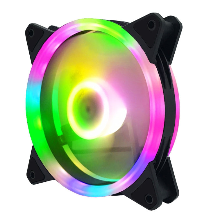 Computer CPU RGB luminous Radiator 4 Fans+Remote Control - Fan Cooling by PMC Jewellery | Online Shopping South Africa | PMC Jewellery | Buy Now Pay Later Mobicred