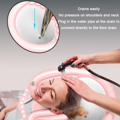 Household Pregnant And Elderly Recline Shampoo Basin Hair Care, Color: Pink+Drain Pocket - Hair Care by PMC Jewellery | Online Shopping South Africa | PMC Jewellery