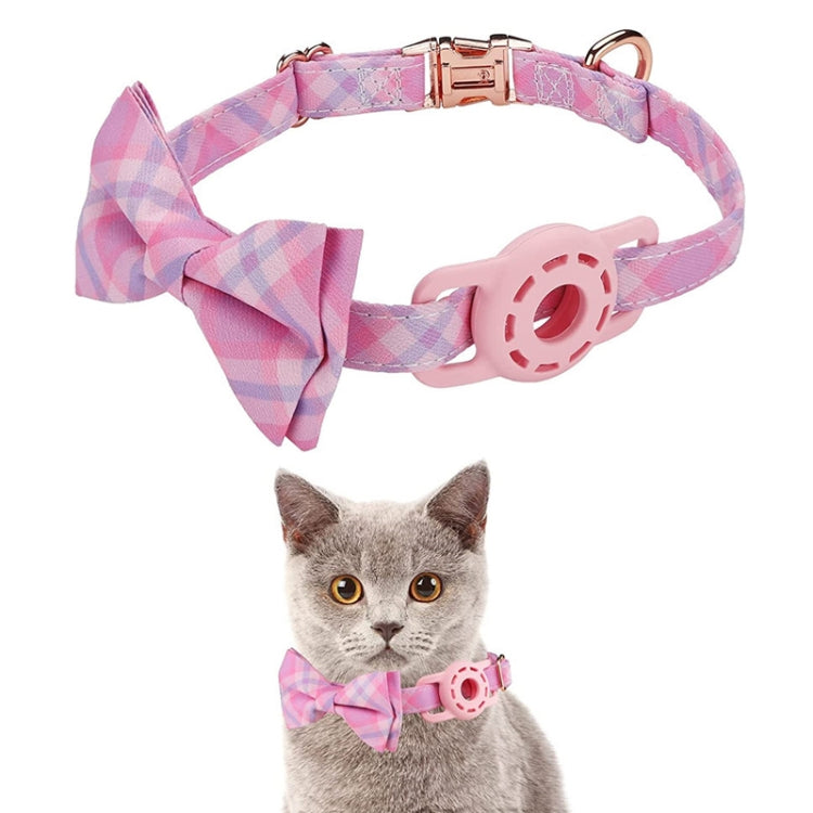 Pet Tracker Collar Insert Buckle Bow Collar For AirTag(Pink) - Pet Series by PMc TechLife | Online Shopping South Africa | PMc TechLife | Buy Now Pay Later Mobicred