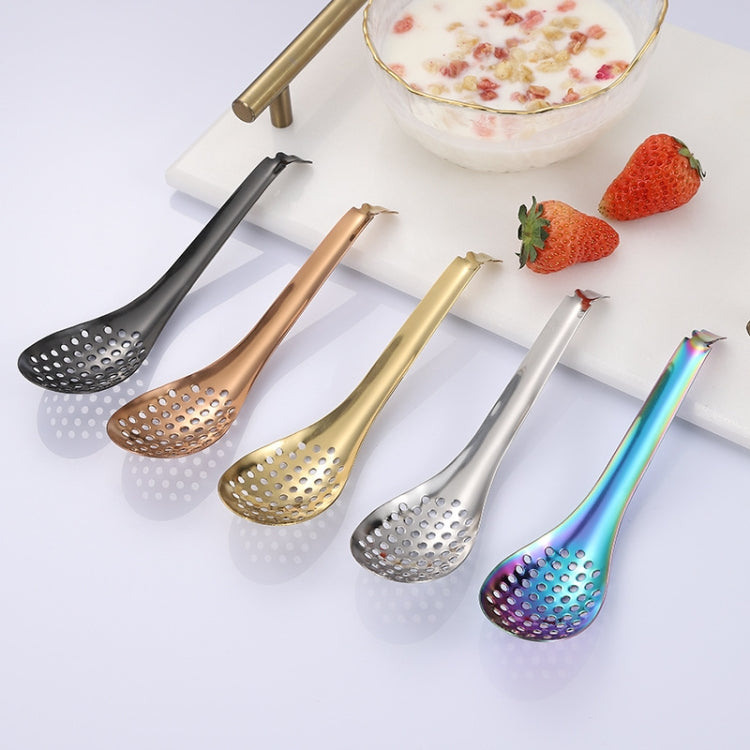 2 PCS 304 Stainless Steel Small Caviar Colander Molecular Cooking Spoon, Color: Golden - Gadgets by PMC Jewellery | Online Shopping South Africa | PMC Jewellery | Buy Now Pay Later Mobicred