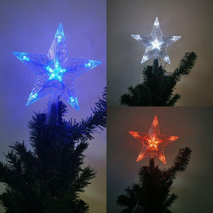 Christmas Tree Top Light LED Glowing Star Lights, Size: Small EU Plug(Blue) - Christmas Decoration Lamps by PMC TechLife | Online Shopping South Africa | PMC TechLife | Buy Now Pay Later Mobicred