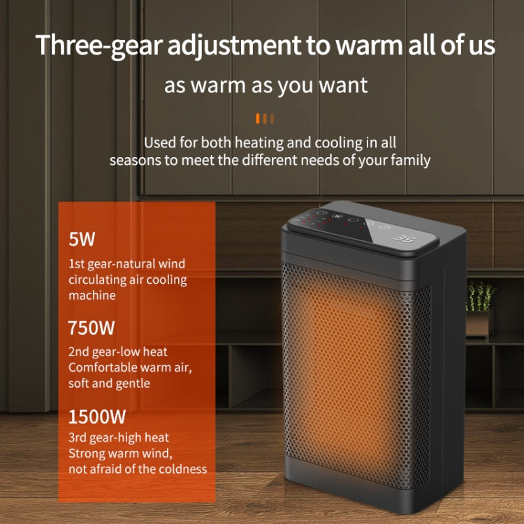Office Household Mute Desktop Shaking Head Electric Heaters, Spec: Knob (UK Plug) - Electric Heaters by PMC TechLife | Online Shopping South Africa | PMC TechLife | Buy Now Pay Later Mobicred