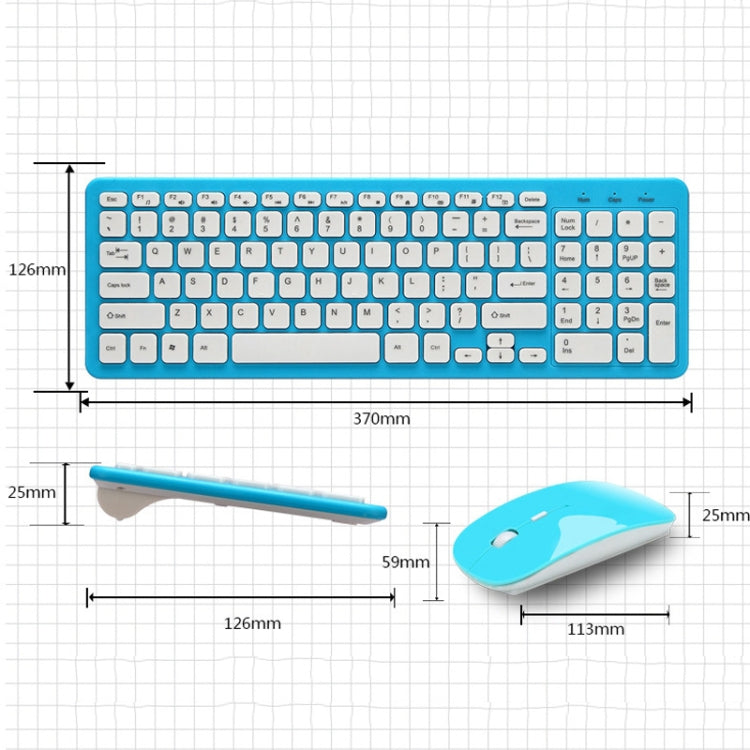 MLD-568 Office Gaming Mute Wireless Mouse Keyboard Set(Pink) - Wireless Keyboard by PMC Jewellery | Online Shopping South Africa | PMC Jewellery | Buy Now Pay Later Mobicred