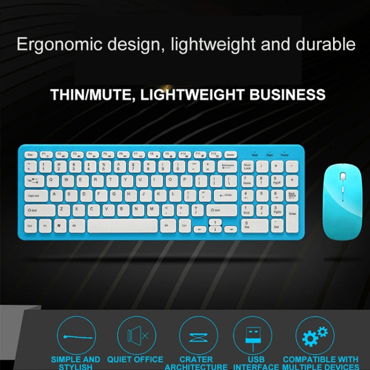 MLD-568 Office Gaming Mute Wireless Mouse Keyboard Set(Pink) - Wireless Keyboard by PMC Jewellery | Online Shopping South Africa | PMC Jewellery | Buy Now Pay Later Mobicred