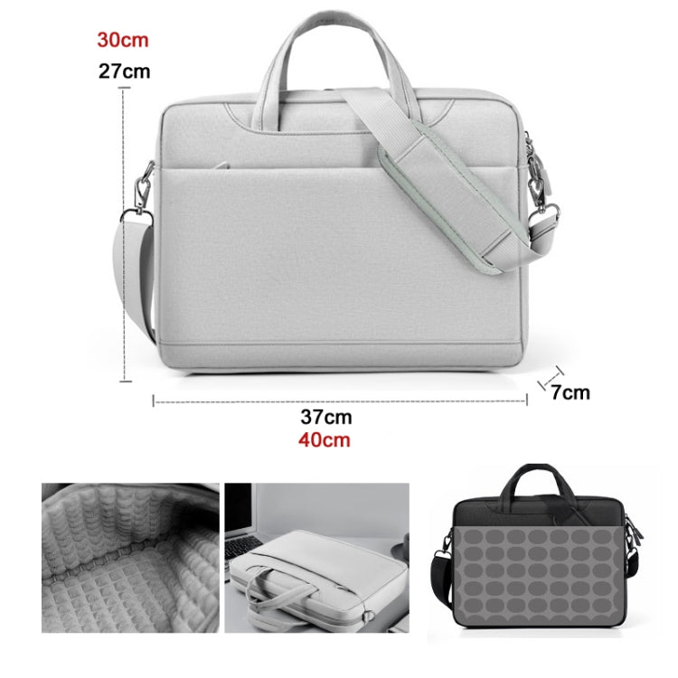 Airbag Thickened Laptop Portable Messenger Bag, Size: 14.1 inches(Black) - 14.1 inch by PMC Jewellery | Online Shopping South Africa | PMC Jewellery | Buy Now Pay Later Mobicred