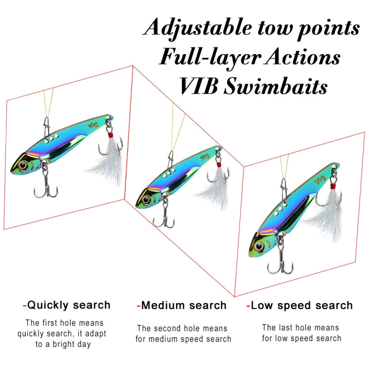 PROBEROS DW559 Colorful VIB Sequenant Far Subsidine Lure Bait, Specification: 7g - Fishing Lures by PROBEROS | Online Shopping South Africa | PMC TechLife | Buy Now Pay Later Mobicred