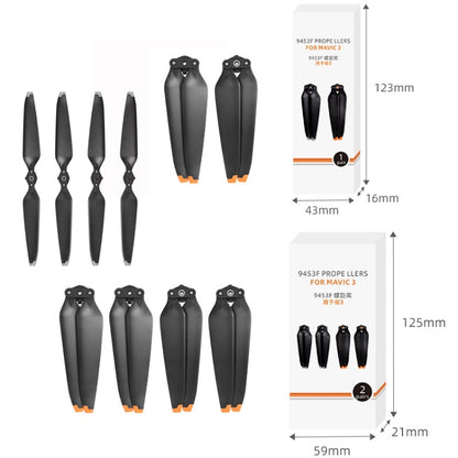 For Mavic 3 2pairs Sunnylife 9453F-2 Silver Paddle Tip Quick Release Blades - DIY Propeller by Sunnylife | Online Shopping South Africa | PMC Jewellery | Buy Now Pay Later Mobicred