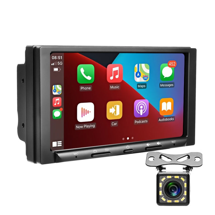 7 inch Carplay GPS Navigation Reverse Integrated Machine, Style: Standard+8 Light Camera(2+32G) - Car MP3 & MP4 & MP5 by PMC Jewellery | Online Shopping South Africa | PMC Jewellery | Buy Now Pay Later Mobicred