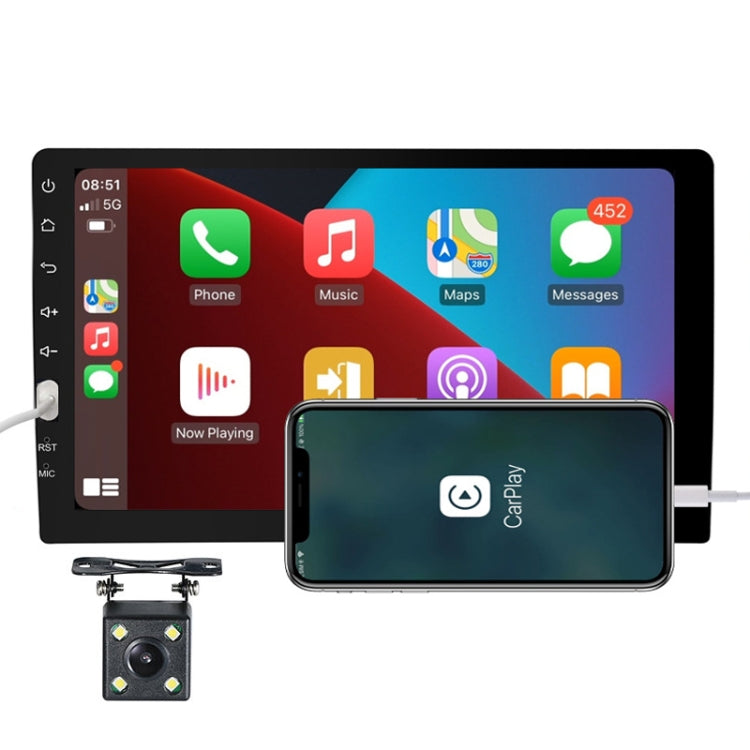 Q3570 9 inch Carplay Single Spindle MP5 Player, Style: Standard+4 Light Camera - Car MP3 & MP4 & MP5 by PMC Jewellery | Online Shopping South Africa | PMC Jewellery | Buy Now Pay Later Mobicred