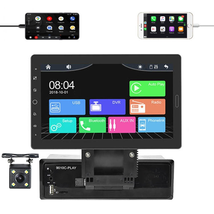 1310C 10.1 inch Car Full Screen Touch HD MP5 Wired Carplay Player, Style: Standard+4 Light Camera - Car MP3 & MP4 & MP5 by PMC TechLife | Online Shopping South Africa | PMC TechLife | Buy Now Pay Later Mobicred
