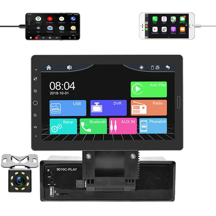1310C 10.1 inch Car Full Screen Touch HD MP5 Wired Carplay Player, Style: Standard+8 Light Camera - Car MP3 & MP4 & MP5 by PMC TechLife | Online Shopping South Africa | PMC TechLife | Buy Now Pay Later Mobicred