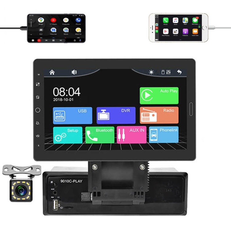 1310C 10.1 inch Car Full Screen Touch HD MP5 Wired Carplay Player, Style: Standard+12 Light Camera - Car MP3 & MP4 & MP5 by PMC Jewellery | Online Shopping South Africa | PMC Jewellery | Buy Now Pay Later Mobicred