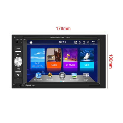 7622C 6.2 inch Dual Spindle HD Car Universal MP5 Carplay Player, Style: Standard+8 Light Camera - Car MP3 & MP4 & MP5 by PMC Jewellery | Online Shopping South Africa | PMC Jewellery | Buy Now Pay Later Mobicred