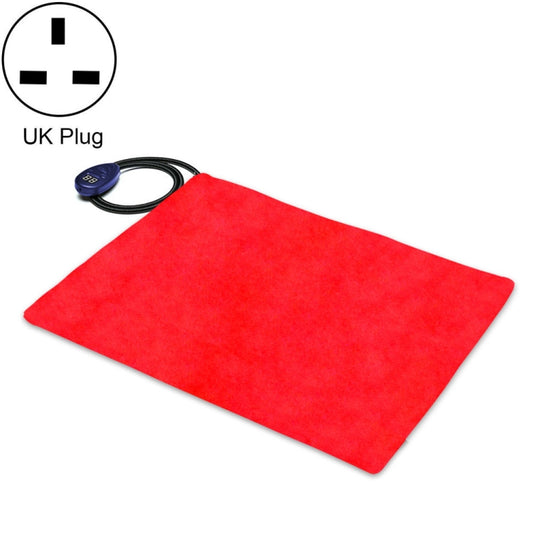 40x30cm Red 12V Low Voltage Multifunctional Warm Pet Heating Pad Pet Electric Blanket(UK Plug) - Pads by PMC Jewellery | Online Shopping South Africa | PMC Jewellery | Buy Now Pay Later Mobicred