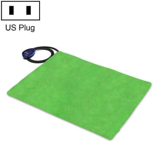 40x30cm Green 12V Low Voltage Multifunctional Warm Pet Heating Pad Pet Electric Blanket(US Plug) - Pads by PMC Jewellery | Online Shopping South Africa | PMC Jewellery | Buy Now Pay Later Mobicred