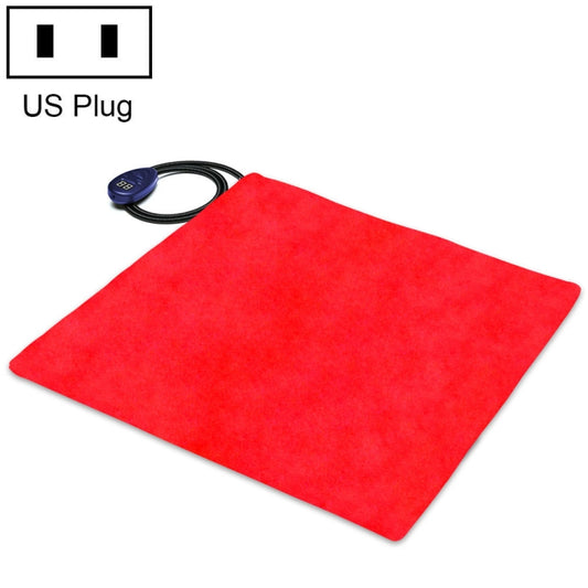 50x50cm Red 12V Low Voltage Multifunctional Warm Pet Heating Pad Pet Electric Blanket(US Plug) - Pads by PMC Jewellery | Online Shopping South Africa | PMC Jewellery | Buy Now Pay Later Mobicred