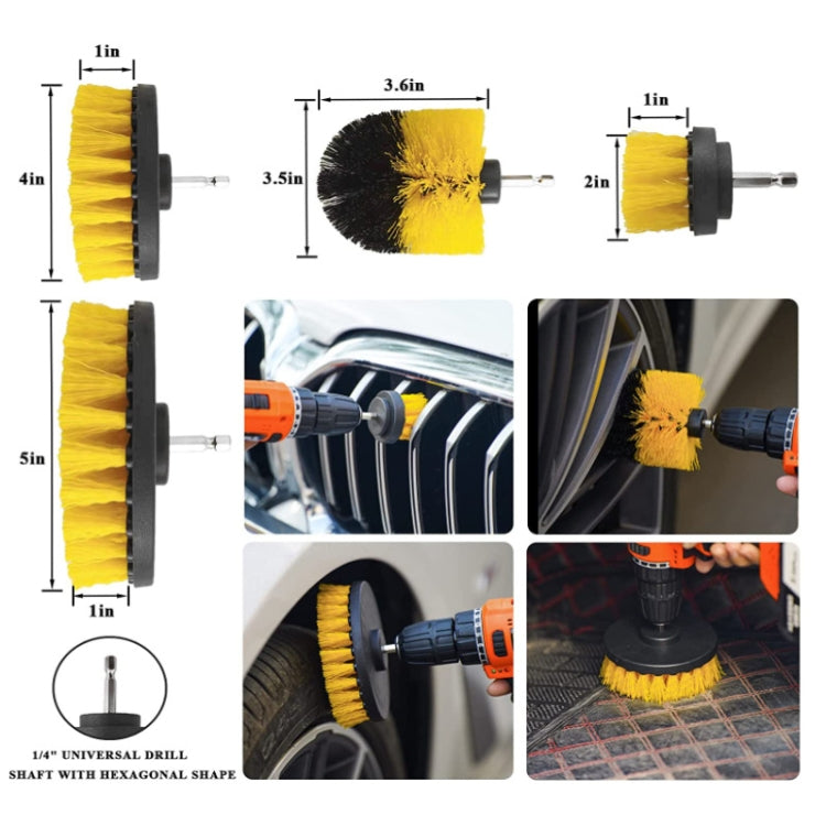 23 PCS / Set Car Wash Brush Tire Brush Glass Wiper Brush Drill Brush Cleaning Brush Set - Car washing supplies by PMC Jewellery | Online Shopping South Africa | PMC Jewellery | Buy Now Pay Later Mobicred