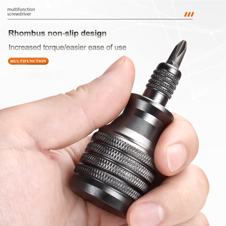 7 In 1 S2 Screwdriver Titanium Palm Aluminum Screwdriver - Screwdriver Tools by PMc TechLife | Online Shopping South Africa | PMc TechLife | Buy Now Pay Later Mobicred
