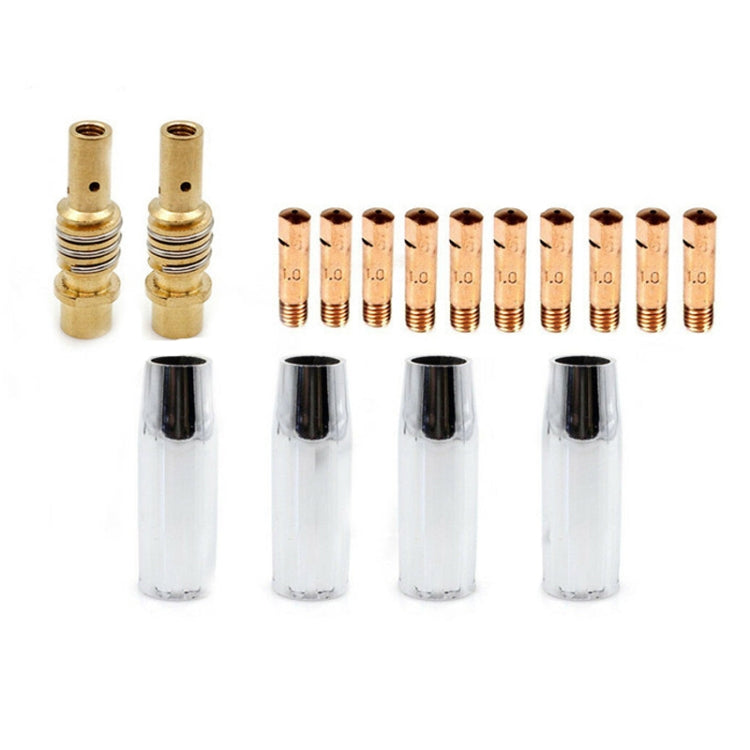 16 PCS / Set Welding Needle Point Vover Nozzle Kit Gas Shielded Welding Conductive Nozzle - Soldering Iron Tip by PMC TechLife | Online Shopping South Africa | PMC TechLife | Buy Now Pay Later Mobicred