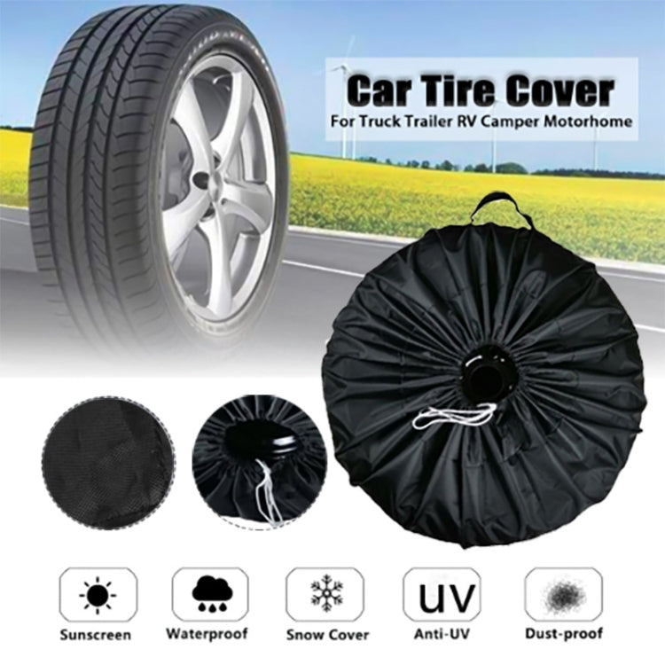 4PCS/Set S Waterproof and Dustproof Car Spare Tire Cover Tire Protector - Window Foils & Solar Protection by PMC Jewellery | Online Shopping South Africa | PMC Jewellery | Buy Now Pay Later Mobicred