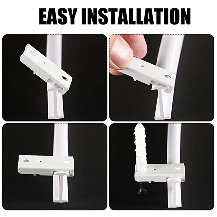 Model Steel Track Set Flexible Silent Slide Track Track with Hooks, Size: 4m - Curtain Decorative Accessories by PMC TechLife | Online Shopping South Africa | PMC TechLife | Buy Now Pay Later Mobicred