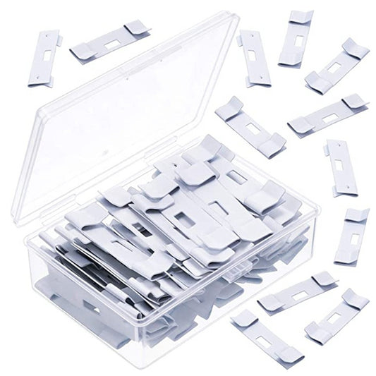 12 PCS / Set Venetian Blinds Metal Clip Hanging Piece Curtain Accessories(White) - Curtain Decorative Accessories by PMC Jewellery | Online Shopping South Africa | PMC Jewellery | Buy Now Pay Later Mobicred