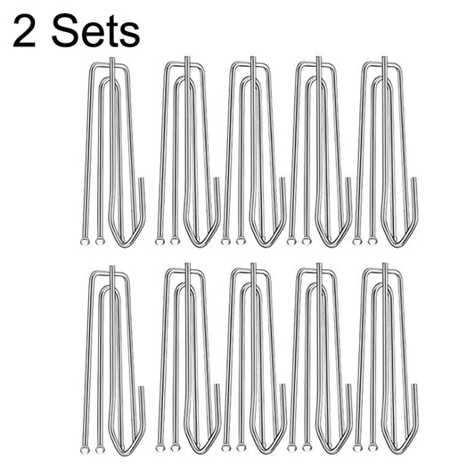 2 Sets Four Claw Hook Set Curtain Replacement Hook(Silver) - Curtain Decorative Accessories by PMC Jewellery | Online Shopping South Africa | PMC Jewellery | Buy Now Pay Later Mobicred