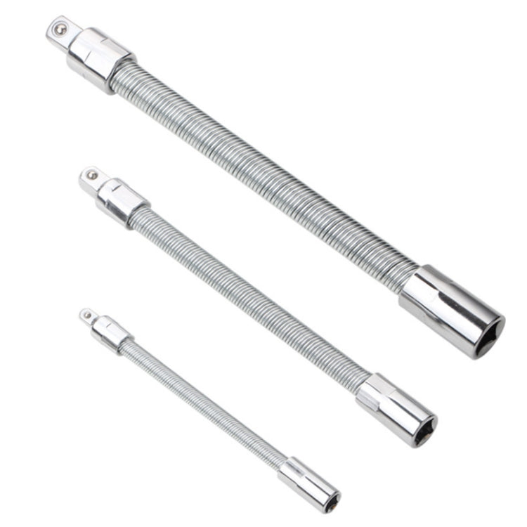 3 PCS/Set 1/4-3/8-1/2 Sleeve Extension Bendable Universal Joint Rod, Color: Silver - Hand Tool Sets by PMC Jewellery | Online Shopping South Africa | PMC Jewellery | Buy Now Pay Later Mobicred