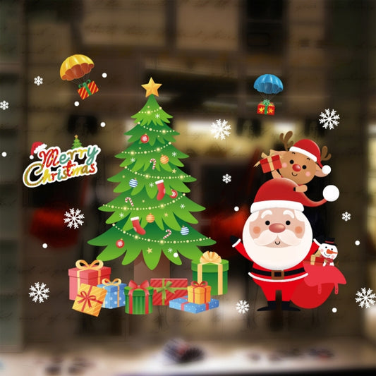 Santa Claus Hanging Stickers Shop Window Glass Door Living Room Wall Stickers(6307) - Christmas Stickers by PMC Jewellery | Online Shopping South Africa | PMC Jewellery | Buy Now Pay Later Mobicred