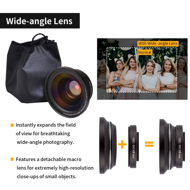 KOMERY  AF2 5600PX 18X Zoom 4K Digital Video Camera With Hood + Microphone + Wide-angle Lens - Video Cameras by PMC Jewellery | Online Shopping South Africa | PMC Jewellery | Buy Now Pay Later Mobicred