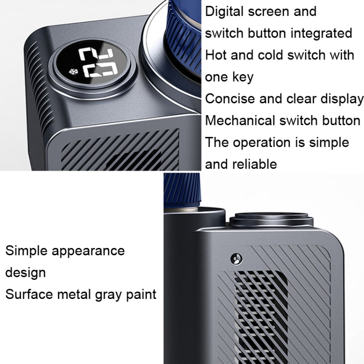 Car Digital Display Fast Cooling and Heating Cup, Style: Generation 3 Gray - Heating Cups by PMC Jewellery | Online Shopping South Africa | PMC Jewellery | Buy Now Pay Later Mobicred