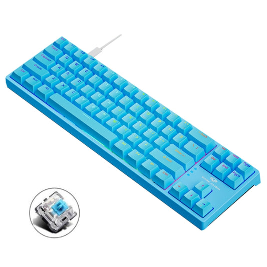 Dark Alien K710 71 Keys Glowing Game Wired Keyboard, Cable Length: 1.8m, Color: Blue Green Shaft - Wired Keyboard by Dark Alien | Online Shopping South Africa | PMC Jewellery | Buy Now Pay Later Mobicred