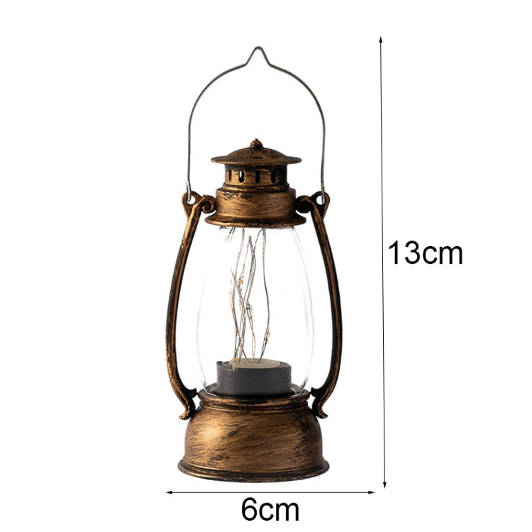 Retro Lantern Table Decoration Christmas Scene Decoration Simulation Oil Lamp(Bronze) - Decoration Lamps by PMC Jewellery | Online Shopping South Africa | PMC Jewellery