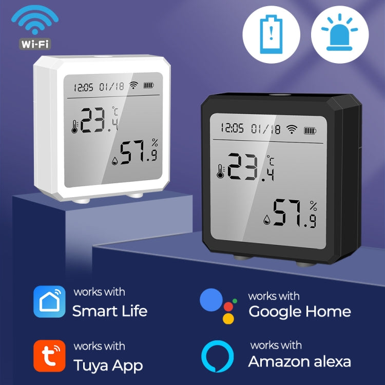 Wifi Temperature And Humidity Meter Sensor Equipment Smart Home Graffiti APP Temperature And Humidity Sensor(White) - Smart Switch by PMC Jewellery | Online Shopping South Africa | PMC Jewellery | Buy Now Pay Later Mobicred