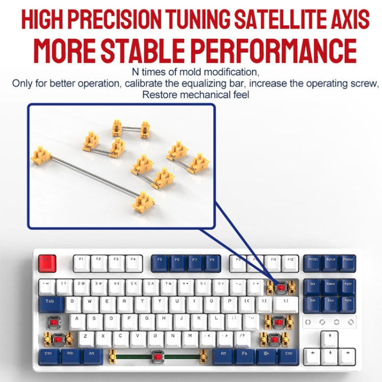 ZIYOU LANG K87 87-Keys Hot-Swappable Wired Mechanical Keyboard, Cable Length: 1.5m, Style: Green Shaft (Micr-light White Light) - Wired Keyboard by ZIYOU LANG | Online Shopping South Africa | PMC Jewellery | Buy Now Pay Later Mobicred