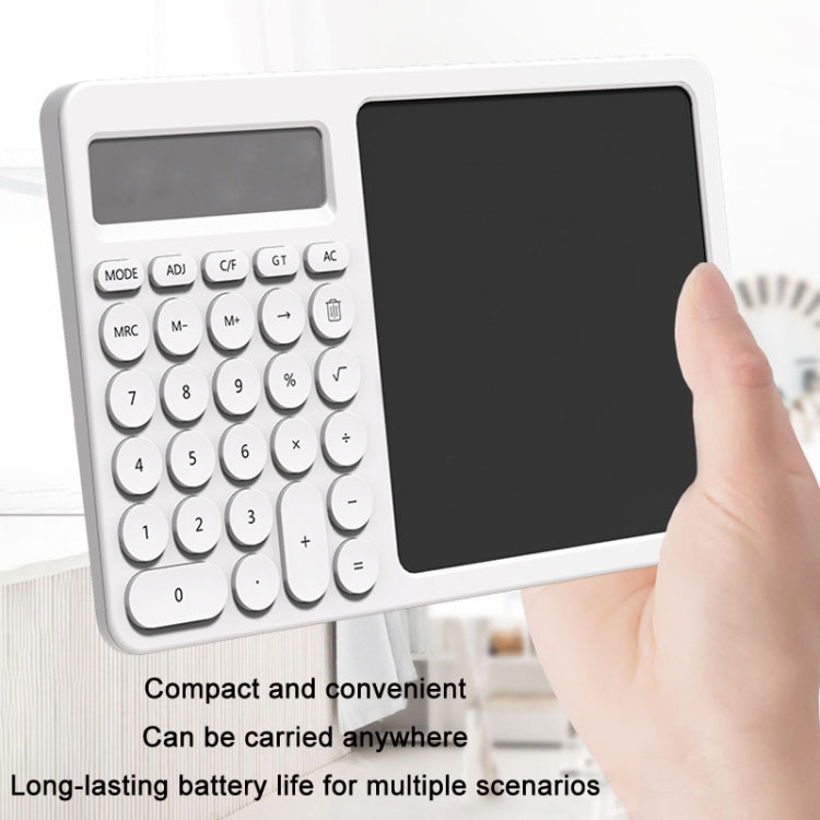 Office Calculator LCD Handwriting Board With Stand(White) -  by PMC Jewellery | Online Shopping South Africa | PMC Jewellery | Buy Now Pay Later Mobicred