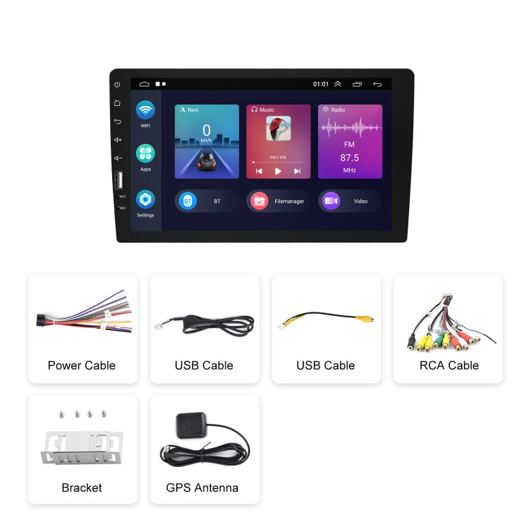 A3236 9 inch Android 11 Single Butt MP5 Player, Style: Carplay 2+32G(Standard) - Car MP3 & MP4 & MP5 by PMC Jewellery | Online Shopping South Africa | PMC Jewellery | Buy Now Pay Later Mobicred